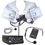 AmpliVox Sound Systems SW314 Sound Cruiser Wireless 50W Quad Horn Mobile PA System