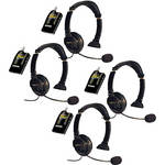 Eartec 4 Simultalk 24G Beltpacks with Lazer Headsets