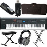 Yamaha S90 XS 88-Key Workstation Keyboard Value Bundle Kit