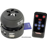 Pyle Home Bass Expanding Mini Speaker with Built-In USB and SD Card Reader (Black)
