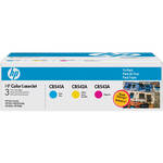 HP / Hewlett Packard 125A Tri-Pack LaserJet Toner Cartridges (Cyan,Yellow, Magenta) (CE259A)