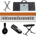 Yamaha P-155 Performance Value Bundle (Silver/Cherry)