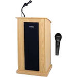 AmpliVox Sound Systems SW470 Chancellor Lectern (Natural Oak)