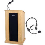 AmpliVox Sound Systems SW470 Chancellor Lectern (Natural Oak)