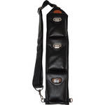Sucaro Freedom Strap with Drop Lock Flaps (Pebble Black Leather)