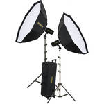 Novatron M300 2-Monolight Kit W/2 Softboxes and Wheeled Case (115VAC)