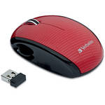 Verbatim Nano Wireless Notebook Laser Mouse (Ruby & Black)