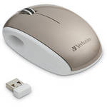 Verbatim Nano Wireless Notebook Laser Mouse (Creme Brulee & Black)