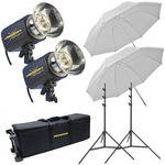 Novatron M150 2-Monolight Kit W/Wheeled Case (120VAC)