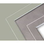 Savage ProMatte V-Groove Mat (8 x 10" With a 4 x 6" Opening, Mist)