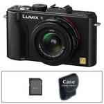 Panasonic Lumix DMC-LX5 Digital Camera with Basic Accessory Kit (Black)