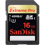 SanDisk 16GB Extreme Pro SDHC UHS-I Memory Card
