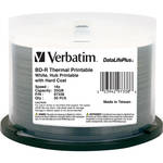 Verbatim 97338 BD-R 25GB 6x DataLifePlus White Thermal, Hub Printable Spindle (50 Pack Spindle)