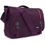 Incase Designs Corp CL55316 Medium Nylon Messenger Bag (Aubergine with Electric Orange)