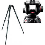 Manfrotto Manfrotto 504HD Video Fluid Head w/ 536 4-Section Carbon Fiber Tripod Kit