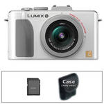 Panasonic Lumix DMC-LX5 Digital Camera with Basic Accessory Kit (White)