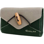 Casio EX-CASE13GN Microfiber Camera Case with Wood Toggle
