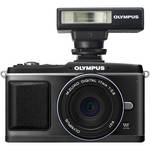 Olympus E-P2 Digital Camera W/17mm Lens & Flash (Black)