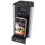 iHome iP39 Kitchen Timer and FM Alarm Clock Radio Speaker System (Silver)