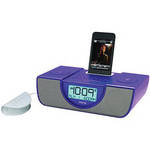 iHome iP43 Dual Alarm Clock Radio (Purple)