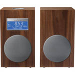 Tivoli Model 10 AM/FM Stereo Clock Radio - Contemporary Collection (Walnut / Silver)