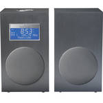Tivoli Model 10 AM/FM Stereo Clock Radio - Contemporary Collection (Dark Aluminum / Silver)