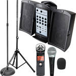 Fender Passport P150 Portable PA Wired Microphone Kit