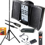 Fender Passport P150 Portable PA Wireless Headset Microphone Kit