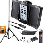Fender Passport P150 Portable PA Wireless Lavalier Microphone Kit