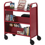 Bretford BOOFV12-TZ Voyager Series Double-Sided Book Truck (36 x 44 x 14", Topaz)