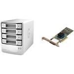 G-Technology 4TB G-SPEED eS PRO 4-Bay RAID Array w/ 4x 1TB Drives & PCIe RAID Adapter
