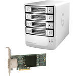 G-Technology 8TB G-SPEED eS PRO 4-Bay RAID Array Kit w/ 4x 2TB Drives & PCIe RAID Adapter