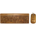 Impecca Bamboo Custom Carved Designer Keyboard and Mouse