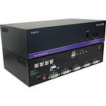 Smart-AVI 4-port Cross-platform DVI-D Switch (USB 2.0, Stereo Audio)
