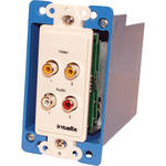Intelix AVO-V2A2-WP-F Composite Video & Audio Wallplate Balun