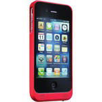 Tekkeon My Power Rechargeable Battery Case for Apple iPhone 4 (Soft-touch Red)