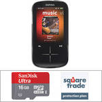 SanDisk Sansa Fuze + MP3 Player with Accessory Kit (4GB, Black)