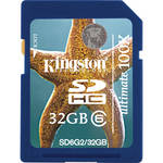 Kingston 32GB SDHC Memory Card Ultimate Class 6