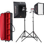 Photoflex StarFlash 150W/s Dual LiteDome Kit with Case
