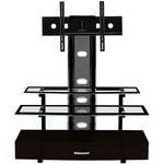 Z-Line Sync Flat Panel TV Stand with Integrated Mount (Black Finish)