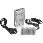 ExtremeBeam CR123 4.2V Charger Kit with 4 Rechargeable Lithium-ion Batteries