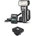 Metz mecablitz 76 MZ-5 Handle Mount Flash Kit W/Olympus Module