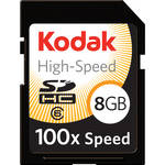 Kodak 8GB SDHC High-Speed Card (Class 6, 100x)