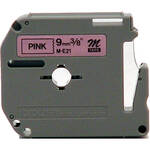 Brother 0.35" Black on Pink "M" Labeling Tape (26.2' Roll)