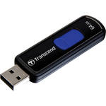 Transcend JetFlash 500 64GB USB 2.0 Flash Drive (Navy Blue Slider)