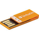 Verbatim 4GB Clip-It USB Flash Drive (Orange)
