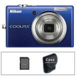Nikon [Refurbished] Coolpix S570 Digital Camera with Accessory Kit (Blue)