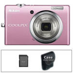 Nikon [Refurbished] Coolpix S570 Digital Camera with Accessory Kit (Pink)