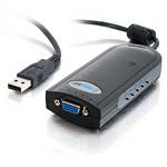 C2G 6" USB 2.0 to HD15 VGA / XGA Adapter (Black)