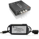 Blackmagic Design Mini Converter Audio to SDI w/ Switronix Powertap Converter Cable
